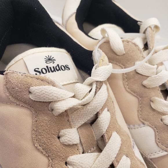 New Soludos Tan retro Sneakers men's 7.5. W 8.5 - Picture 7 of 12